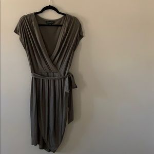 Banana Republic 100% silk draped dress